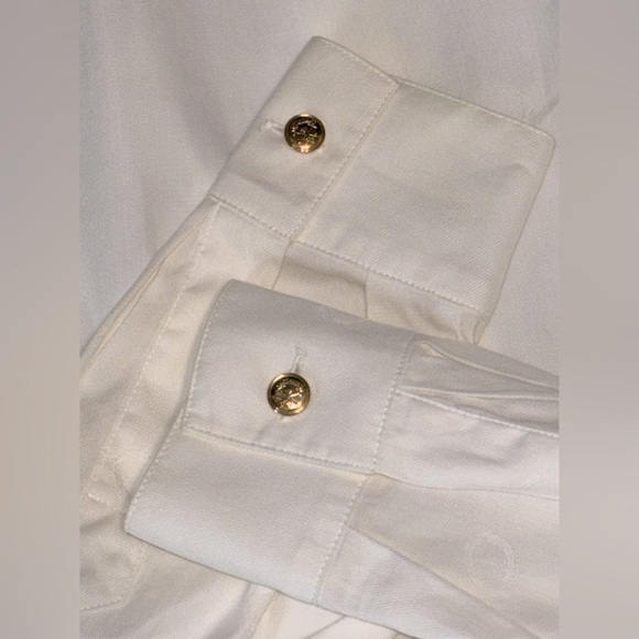 ESCADA White Embroidered Top/ blouse Size 40 PTP 22” - Picture 6 of 8